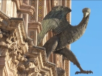 Detail des Gesichtes Dom von Orvieto