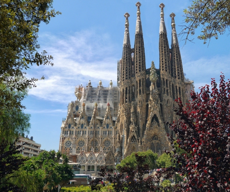 Barcellona Basilica della Sagrada Famila - Foto di Patrice<br>Audet da Pixabay 